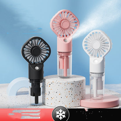 Strong Power Spray Humidification Small Fan Humidification Usb Charging Portable Fan Icy And Refreshing Fan Water Supplement